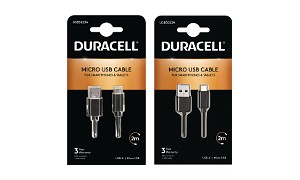 Duracell 1m+2m USB-A-Micro-USB-kaapeli