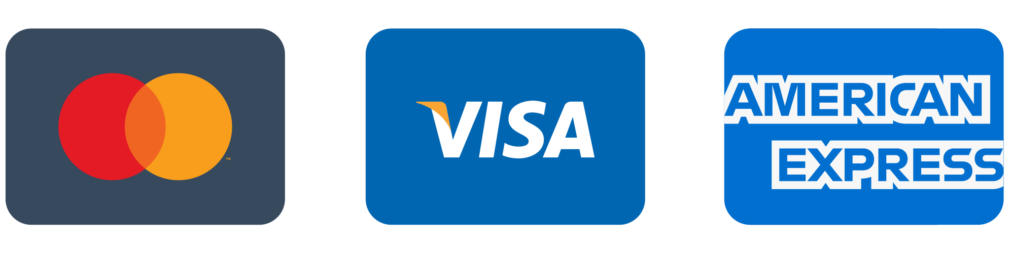 Maksutapana käy yleisimmät luotto- ja pankkikortit kuten Mastercard, Visa, Maestro ja American Express
