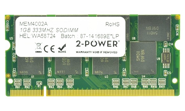 Qosmio F10-104 1GB PC2700 333MHz SODIMM