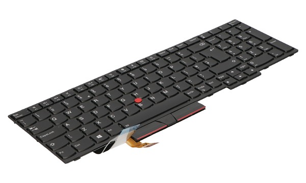 01YP708 COMO NM Keyboard Backlit Black UK (GB)