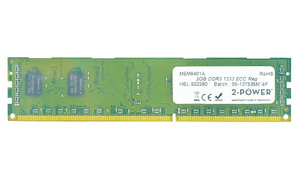 ProLiant DL370 G6 Performance 2GB DDR3 1333MHz ECC RDIMM 2Rx8