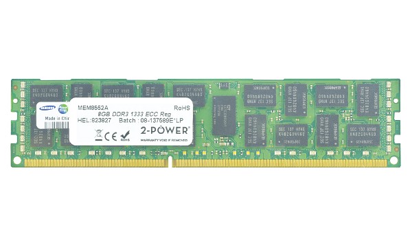 ProLiant DL380 G6 Special Rack Serv 8GB DDR3 1333MHz ECC RDIMM 2Rx4 LV
