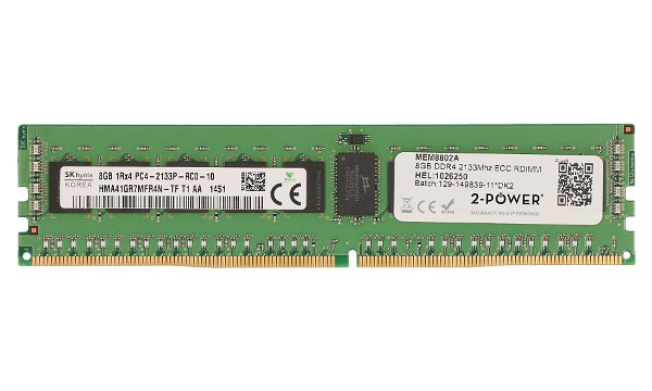 ProLiant ML350 Gen9 Base 8GB DDR4 2133MHz ECC RDIMM