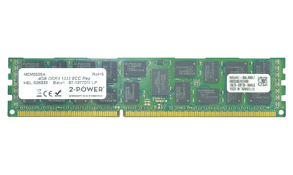 ProLiant DL160 Gen8 Performance 4GB DDR3 1333MHz ECC RDIMM