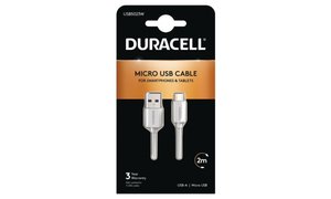 Duracell 2m USB-A-Micro-USB kaapeli