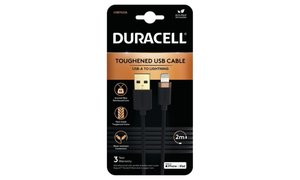 Duracell 2m USB-A ja Lightning-kaapeli