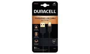 Duracell 1m USB-A ja USB-C kaapeli