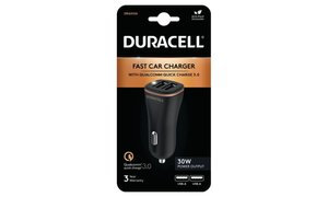 Duracell 18W + 12W kaksois-USB-A autolaturi autossa