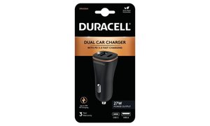 Duracell USB-A + USB-C autolaturi autoon.